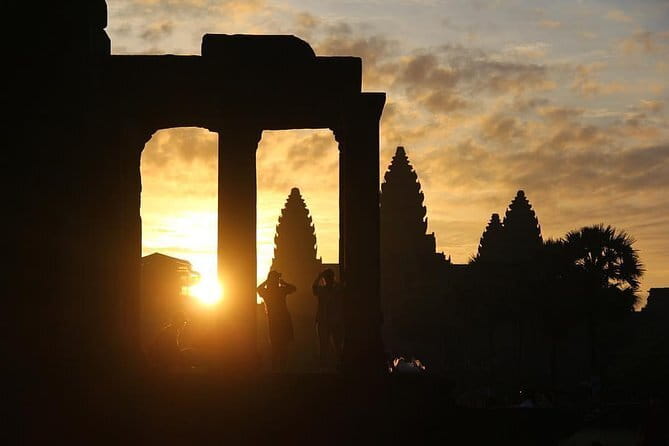 1 Day Angkor Wat with Sunrise Tour - Angkor Wat sunrise by the pool reflection and long bas-reliefs