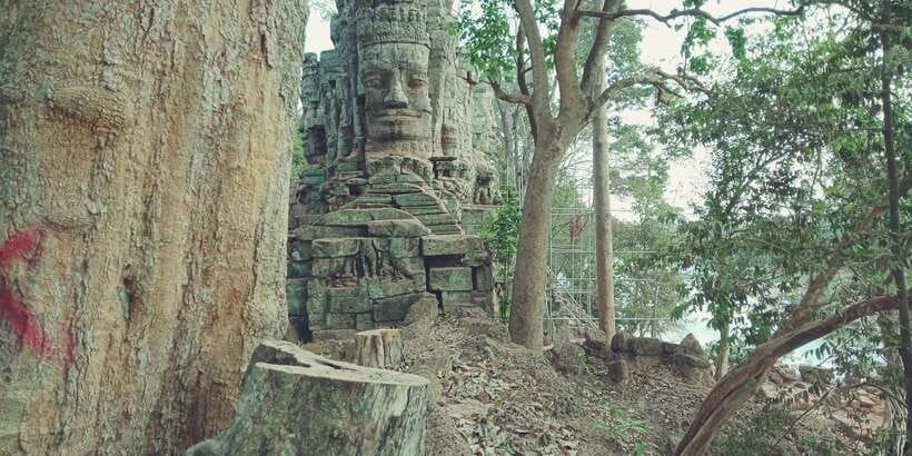 1-Day private Angkor Temple Tour from Siem Reap - Bayon: the smiling towers and two layers of reliefs