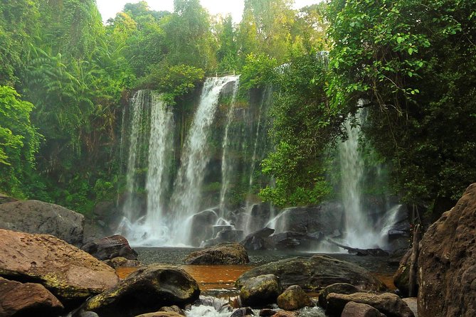 2-Days Private Tour Discovery Angkor Wat , Waterfall and Beng Mealea Temple - Angkor Thom stops: Bayon Temple and the faces that follow you