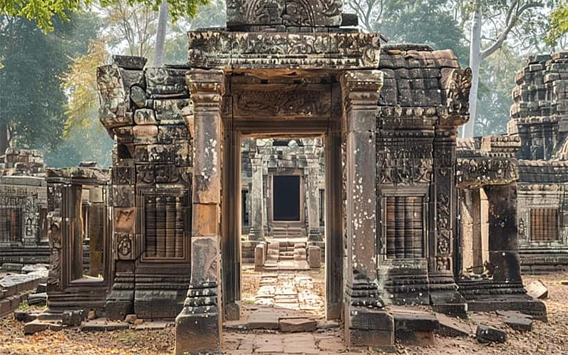 Angkor Wat: Full-Day Guided Sunset Tour - Bayon Temple: Stone Faces and the Shift to Buddhist Architecture