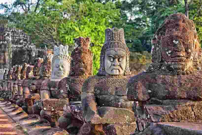 Angkor Wat: Small-Group Tour with Balloon Ride and Lunch - Bayon faces, plus the Terrace of the Elephants and Leper King