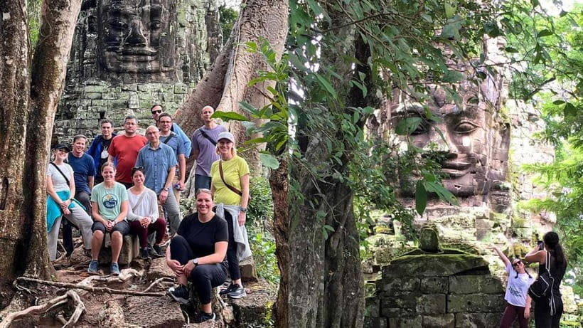 Angkor Wat: Sunrise: Ta Prohm and Bayon Temple Tour - Angkor Wat at full detail, corridors, chambers, and upper terraces
