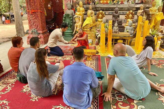 Buddhist Monastery with Monks Water Blessing - Water blessing in Siem Reap, and why it starts at the monastery