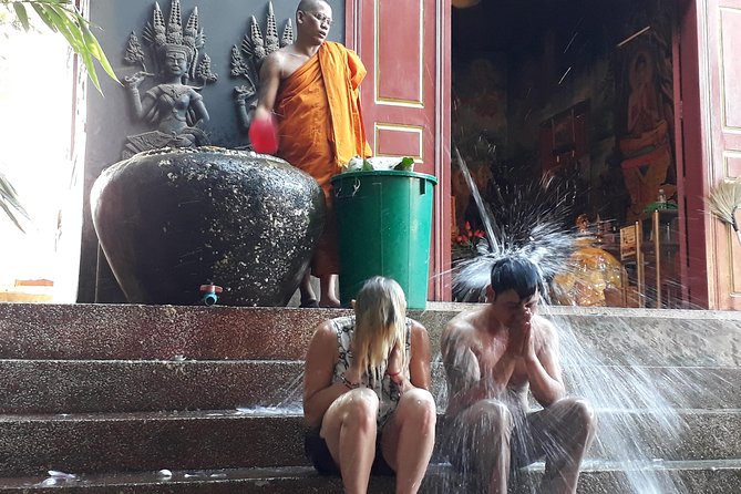 Buddhist Water Blessing and Real Life Experience with Local - Preah Ang Chek and Preah Ang Chom Temple, how Khmer people pray