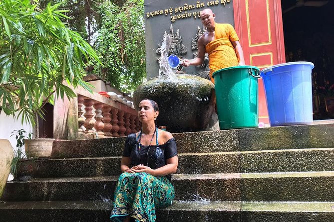 Buddhist Water Blessing and Real Life Experience with Local - Local shrine start near the King’s residence, daily prayer energy