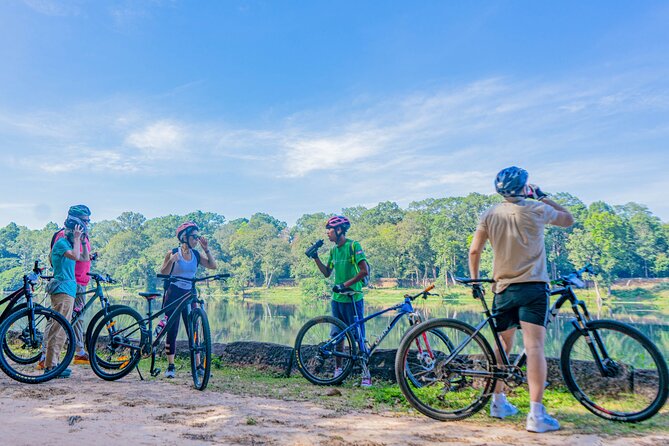 Cycle the Angkor Backroads with lunch / E-Bike or Tuk Tuk - Srah Srang lunch break: pond views and a reset for the afternoon