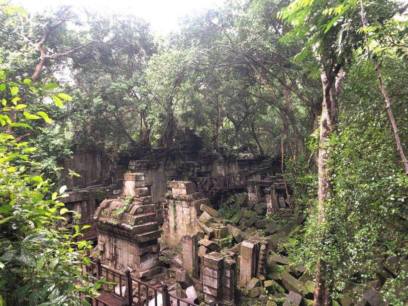 Full-Day Tour to Banteay Srey, Beng Melea & Kulen Mountain - Kulen Waterfall swim: two levels of falls and a practical reality check