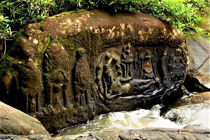 Kbal Spean Trekking Tour with Banteay Srei and Landmine Museum - Kbal Spean, the jungle trek and the sacred carvings at the river