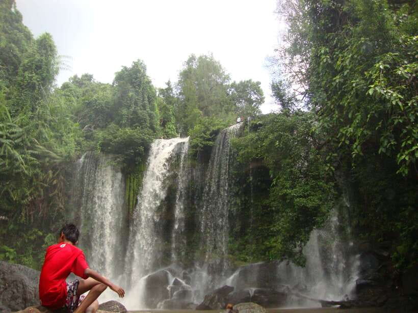 Kulen Mountain: Full-Day Private Waterfall Tour - River of 1000 Lingas, walking through carved symbolism