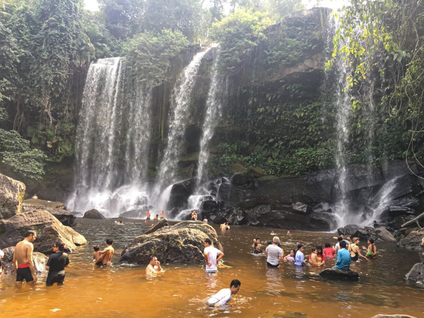 Kulen Waterfall Park with Small Groups & Guide tour - Wat Preach Angthom, When the Day Gets Playful