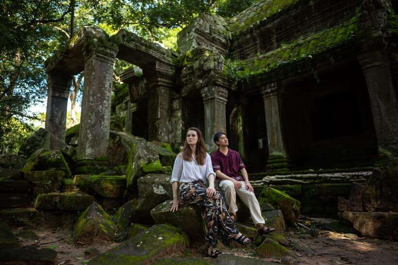 Professional Photoshoot in Angkor Archaeological Park - East Gate of Angkor Thom: the stop that adds variety