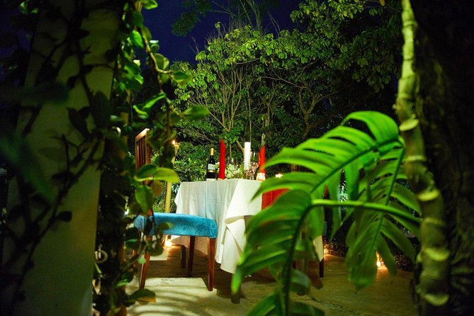 Rooftop Romantic Dinner - 4 Courses Set Meal & Wine - How the night flows, poolside drinks then a candlelit dinner