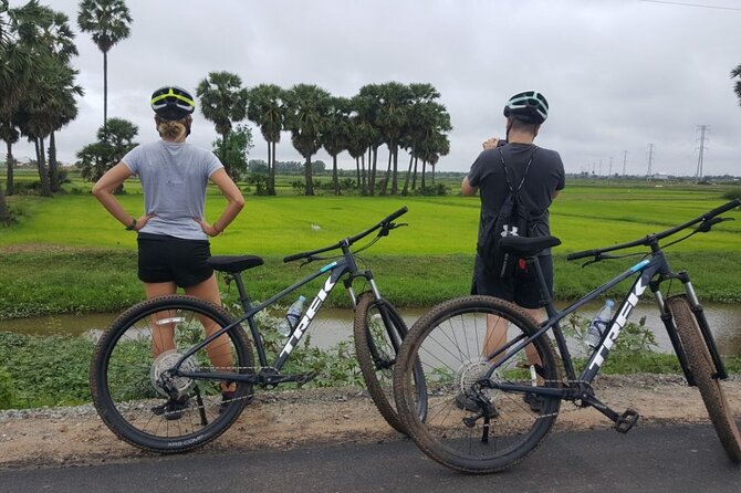 Short Cycling at Countryside - Pedaling Along The Siem Reap River Toward Chreav Village