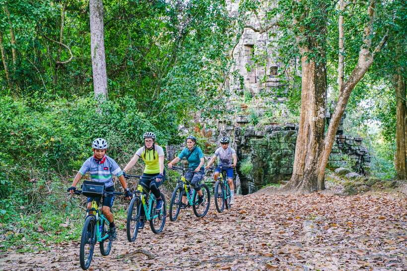 Siem Reap: Angkor Sunset Bike & Boat Tour /E-Bike Available - The Dragon Boat Sunset Finale You Will Actually Remember
