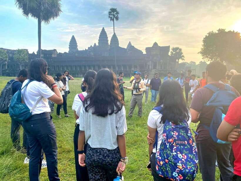 Siem Reap: Angkor Wat Sunrise Tour With Small Group - Price and value: $12 with pickup, transport, and water, but tickets are on you