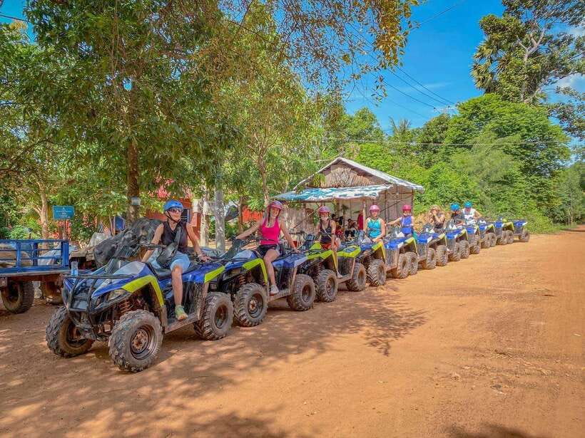 Siem Reap: Countryside Khmer village Tour by Quad Bike & ATV - Buddhist temples on quiet routes, not just photo stops
