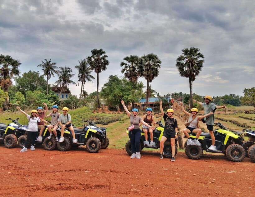 Siem Reap: Countryside Khmer village Tour by Quad Bike & ATV - Pickup, gear, and how the ATV gets you moving