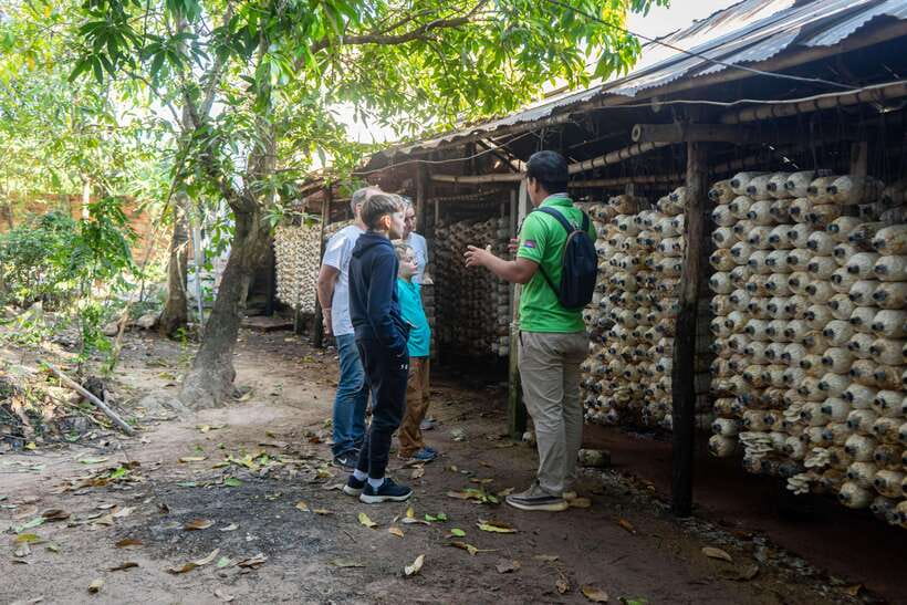 Siem Reap Countryside Sunset Vespa Tour or Tuk Tuk - Traditional village stop and Chreav Market: how daily life comes through