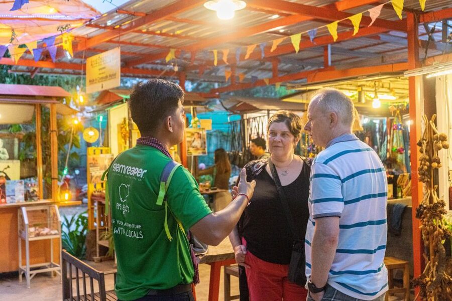 Siem Reap: Evening Food Tour with 10 Local Tastings - Street 60 and the night market: where bugs and grilled chicken show up