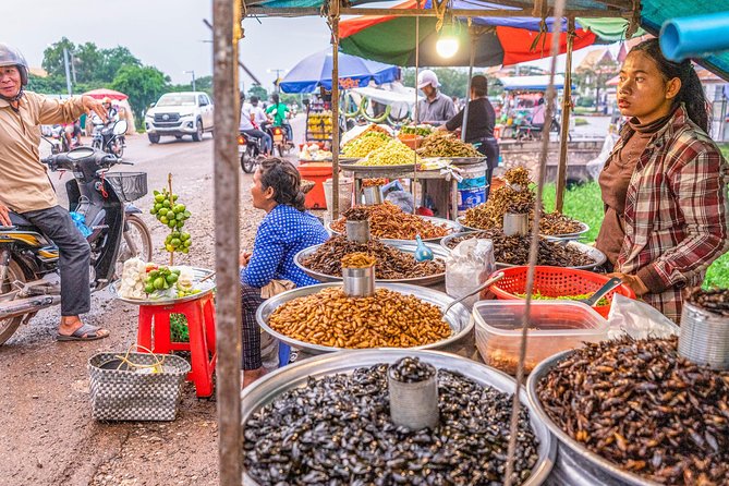 Siem Reap Evening Foodie Vespa Tour / Tuk Tuk Available - Made in Cambodia Market: the pause that keeps things real