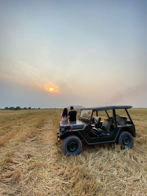 Siem Reap: Guided Countryside Sunset Tour by Jeep - Comfort notes for an evening on an open jeep