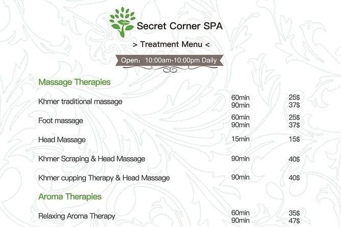 Siem Reap Luxurious Khmer Spa & Massages (Reservation ONLY) - What You Actually Get for the $5 Reservation Fee