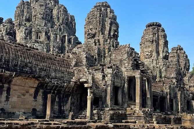 Siem Reap Private Full Day Angkor Wat Tour with Sunset or Sunrise - Angkor Thom South Gate to Bayon: The Smiling Faces Route