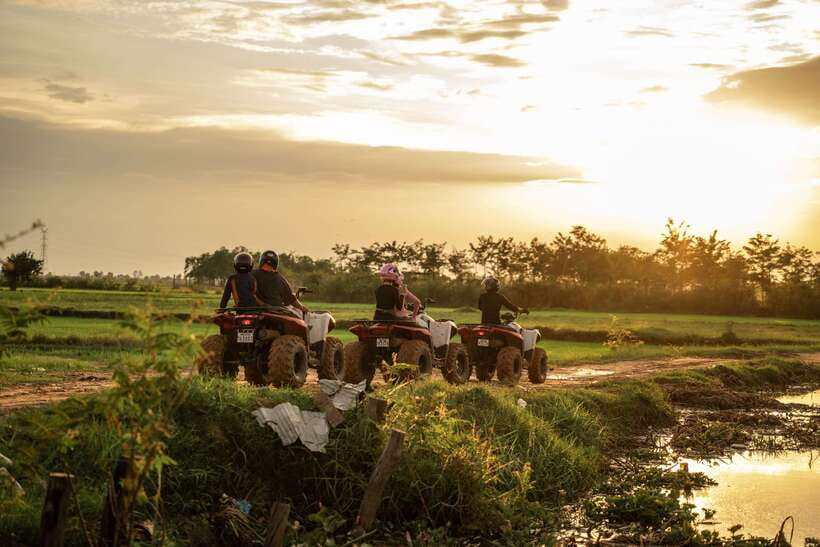 Siem Reap: Quad Bike Tour of Local Villages - Rice Paddies, Water Buffalo, and Wildlife at Dusk