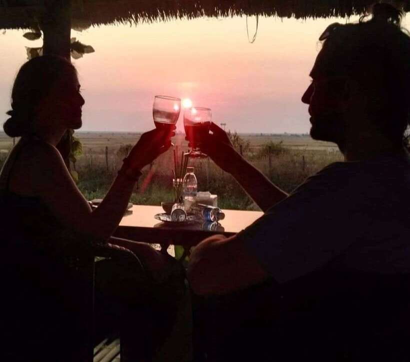 Small Group Countryside Sunset Bike Tours - The Buddhist temple blessing that sets the tone
