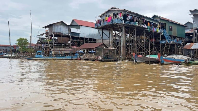 Sunset Kompong Pluk Floating Village - Your guide experience: English help that makes the countryside make sense