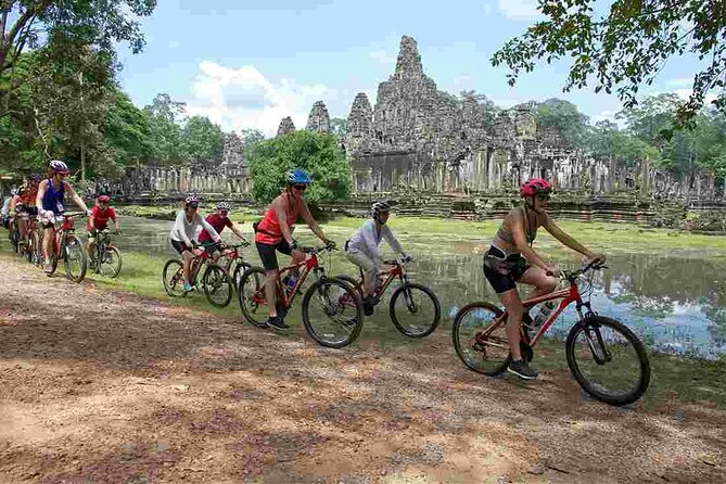 Sunset or sunrise bicycle tour around Angkor Wat and nearby temples - Cycling comfort and fitness: what moderate fitness really means here