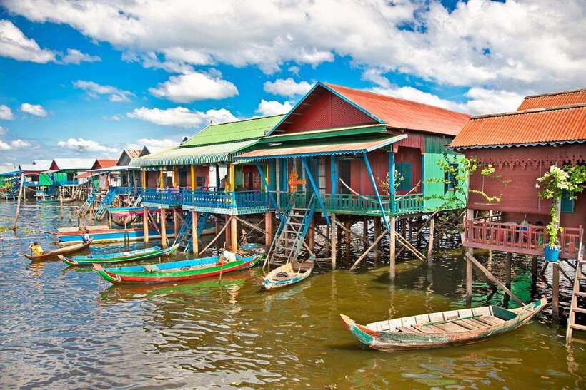 Tonle sap, Kompong Phluk (Floating village) Private Tour - Floating village views: stilt houses, routines, and real-scale life