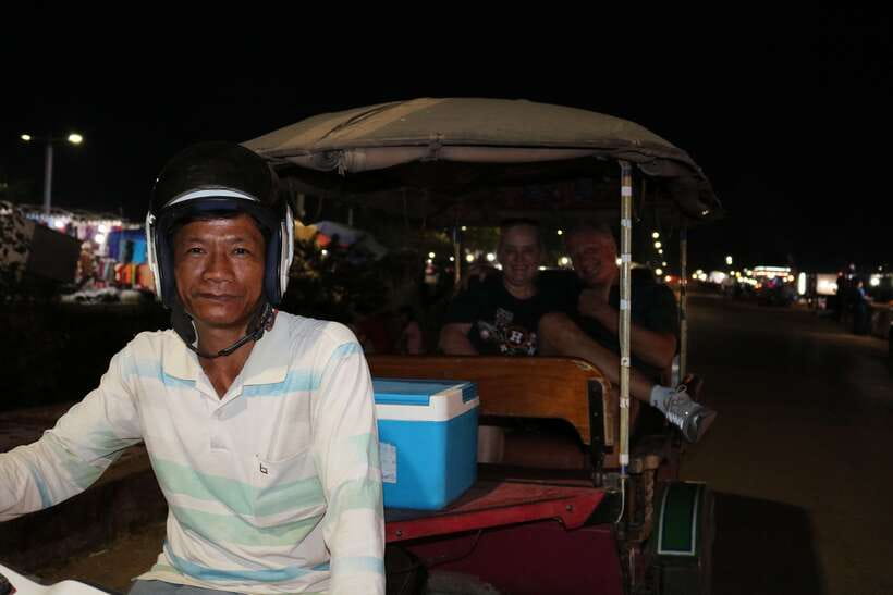 Twilight Tastes of Siem Reap Include Dinner - Stop 1, the local fruit market and busy alleyways
